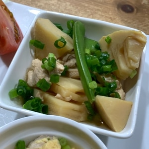 春の味！　筍と鶏肉の煮物